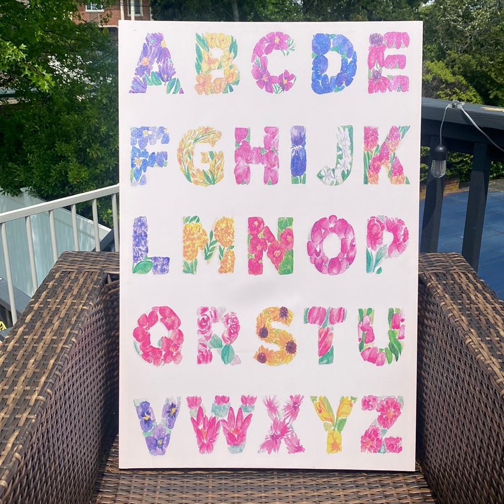 ABC FLOWER CANVAS